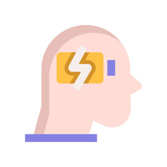 charging mind icon for your website, mobile, presentation, and logo design.