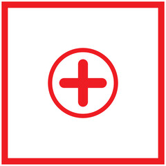 plus sign icon vector illustration 