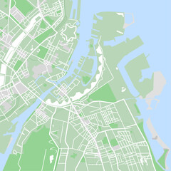 Copenhagen, map, travel, road, rest