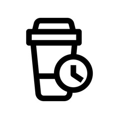 coffee time icon for your website, mobile, presentation, and logo design.