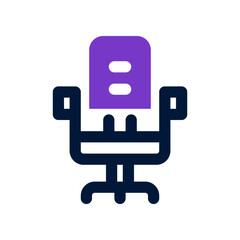 Fototapeta premium office chair icon for your website, mobile, presentation, and logo design.