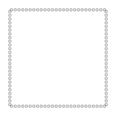 Simple and floral frame and square border