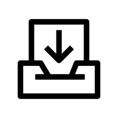 Fototapeta premium inbox icon for your website, mobile, presentation, and logo design.