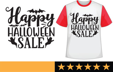 Happy Halloween sale svg t shirt design