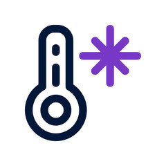 cold temperature icon for your website, mobile, presentation, and logo design.