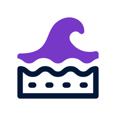 waves icon for your website, mobile, presentation, and logo design.