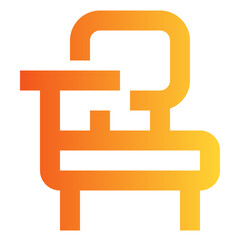 Chair gradient icon