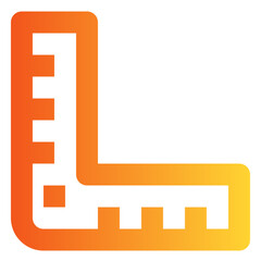 Ruler gradient icon