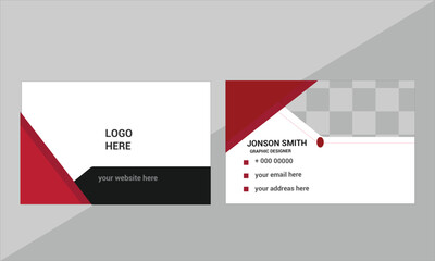 Double sided creative visiting card template