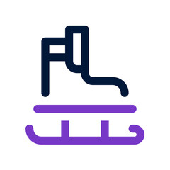 ice skate icon for your website, mobile, presentation, and logo design.