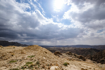 clouds over the mountains, Jordan