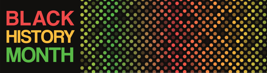 black history month celebrating banner vector illustration