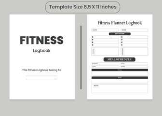Fitness Logbook and KDP Interior