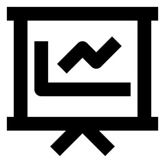 Graph Presentation line icon