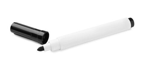 Black marker isolated on white. School stationery