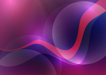 Abstract background liquid organic shapes of dynamic waves and circles, lines on a bright color background. Vector