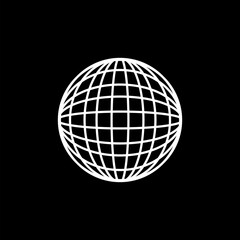 News icon. Modern flat pictogram, business, marketing, internet concept isolated on black background.