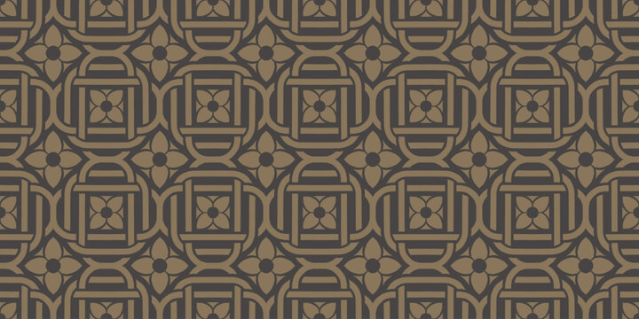 Thai pattern on the wall. Free photo thai art wall in temple thailand. Free vector vintage pattern design