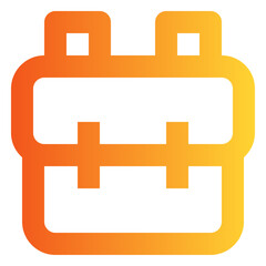 Obraz premium Backpack gradient icon