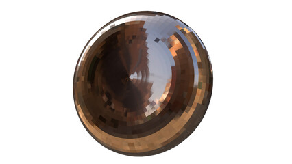 3D figure. 3D render of abstract shapes, Abstract Bronze figures. golden figure