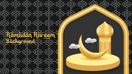 Ramadan Kareem Vector Background. Islamic Background Design