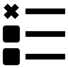 Cross glyph icon