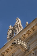 Fototapeta na wymiar Architectural fragments of Royal Chapel of Versailles Palace. Versailles, Paris, France.