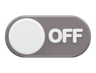 Toggle switch icon 3d rendering vector illustration
