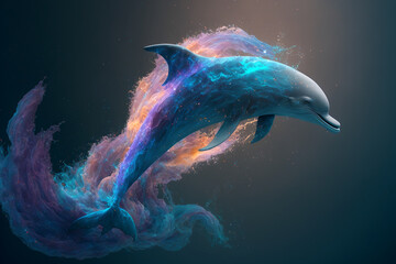 Spirit animal - Dolphin, Generative AI