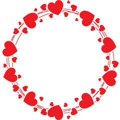 Heart Valentine Frame, heart frame SVG