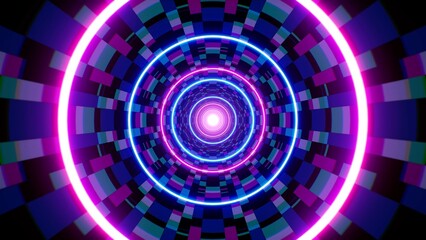 optical illusion pattern light tunnel