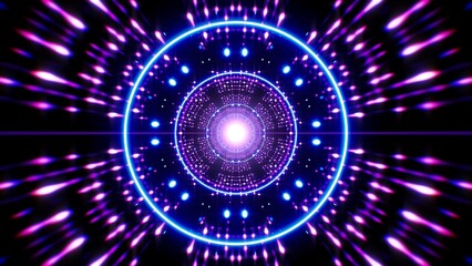 Retro space vj neon light for music event