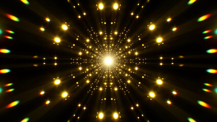 Shiny Yellow Glitter Event light