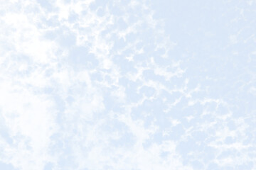 White fluffy patchy clouds overlay on transparent
