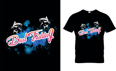 best fishing t shirt design templet
