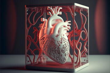 orgão coração em caixa de estudos avanços na medicina 
