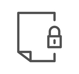 Locks related icon outline and linear vector.