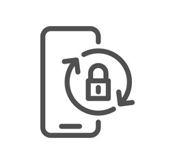 Locks related icon outline and linear vector.