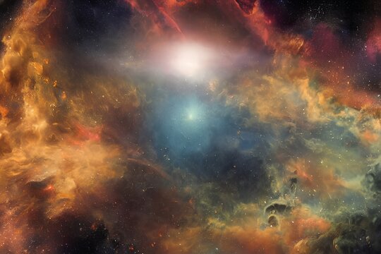 background with space, universe, stars and galaxies