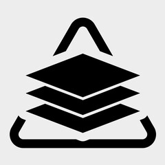 Layers Icon Symbol Sign Isolate On white Background,Vector Illustration