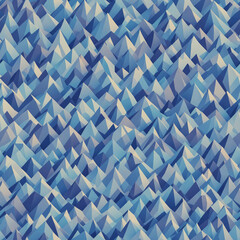 Abstract Geometric Blue Background Low Poly Seamless Ai Generative Art
