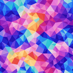 Texture Low Poly Gradient Backdrop Colorful Seamless Triangle Abstract Pattern Ai Generative