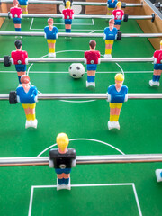 Mini soccer table game