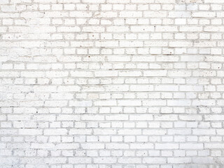Fototapeta na wymiar White brick wall texture background.