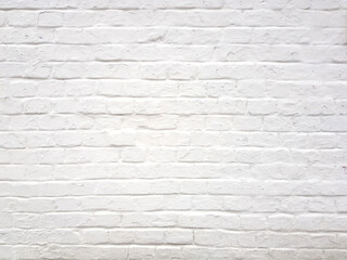 White brick wall texture background with plaster.