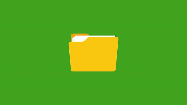 folder icon animation.4K motion animation.