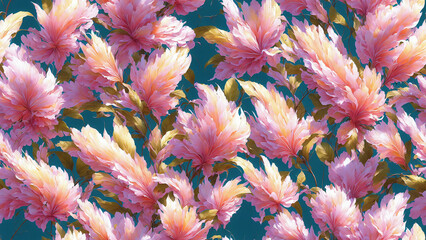 seamless pattern, abstract floral background. created using generative ai technology