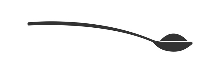 Spoon with sugar, salt, flour or other ingredient icon