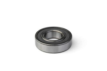 Ball bearings isolated on white background.