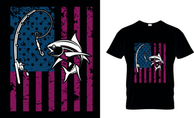 fishing t shirt design templet